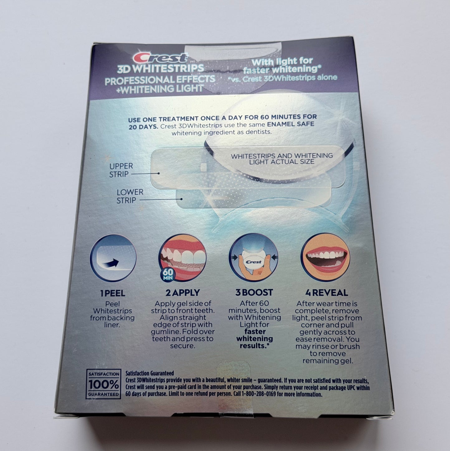 Crest 3D Whitestrips Professional Effects + Whitening Light – paski wybielające (20 zabiegów)